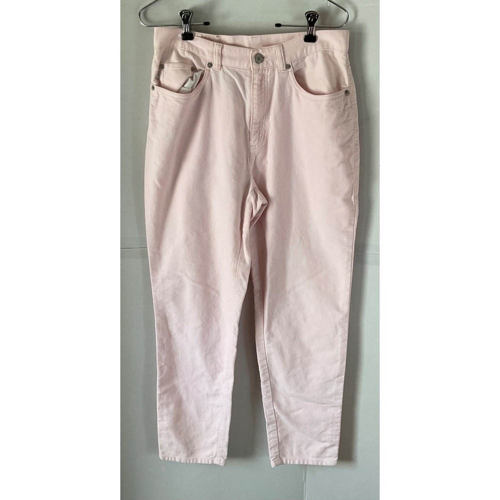 Lauren jeans co. pink jeans size 10 petite Ralph Lauren mid rise tapered leg